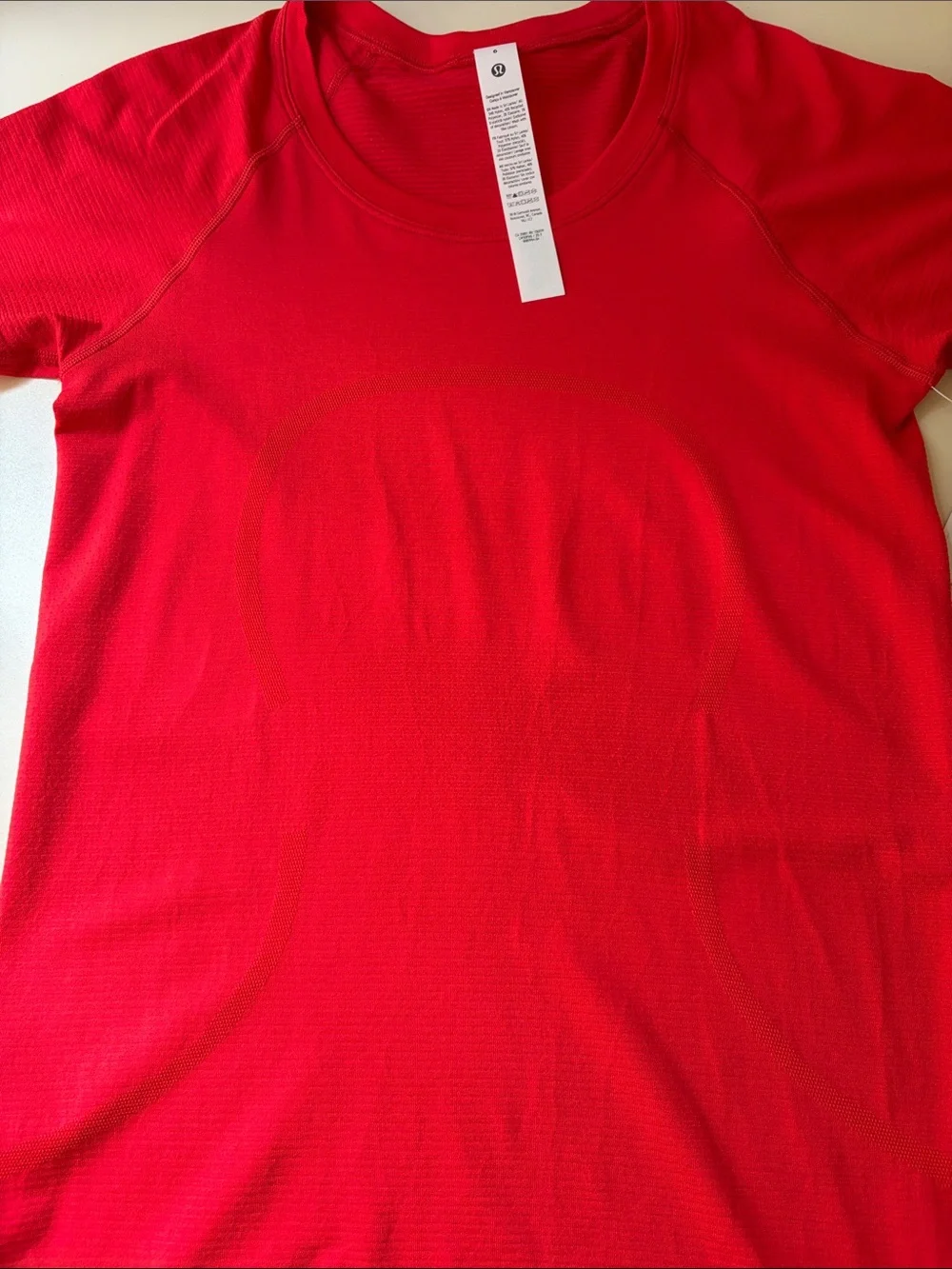 Lululemon Red Swiftly Short Sleeve Tee